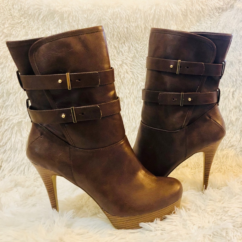 Call It Spring Magann High Heel Boot (Brown)
